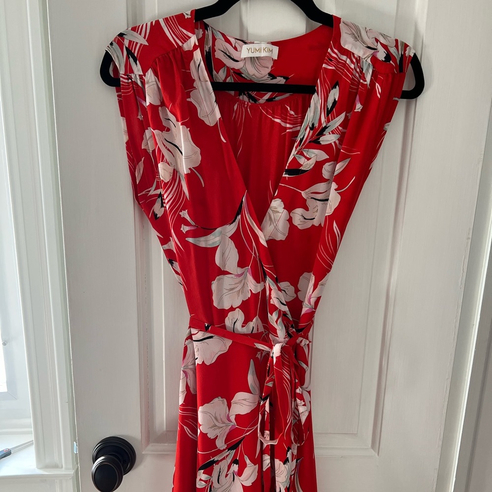 Yumi Kim Floral Wrap Mini dress
